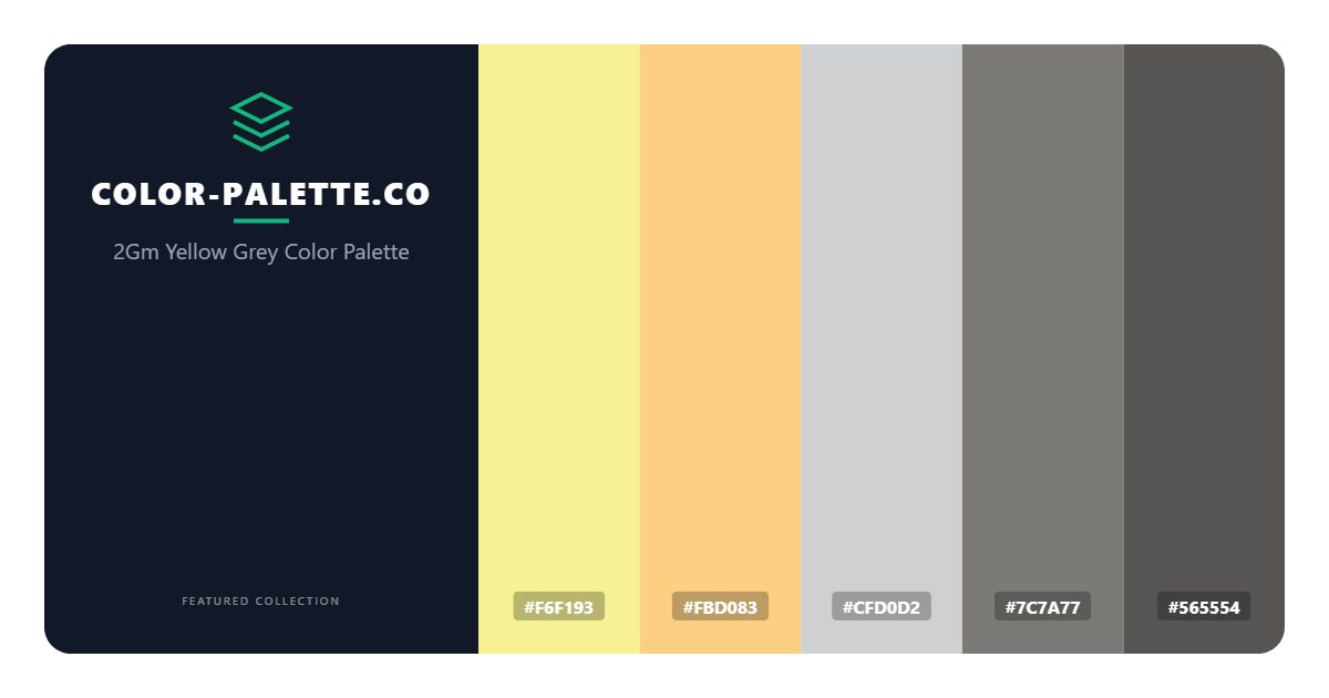2Gm Yellow Grey Color Palette