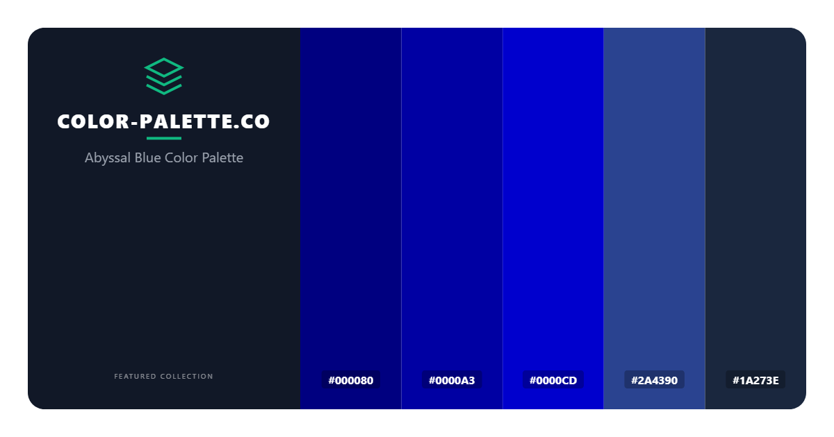 Abyssal Blue Color Palette