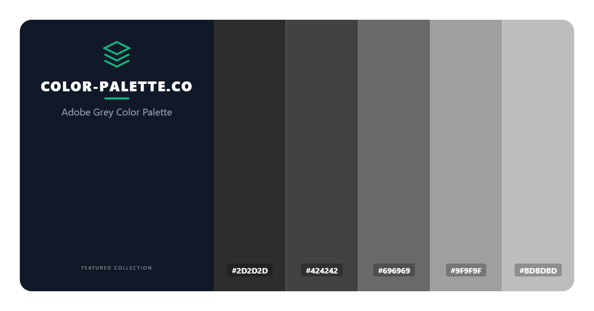 Adobe Grey Color Palette