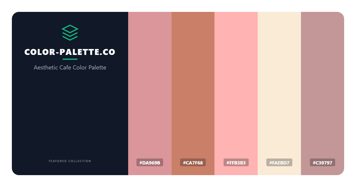 Aesthetic Cafe Color Palette