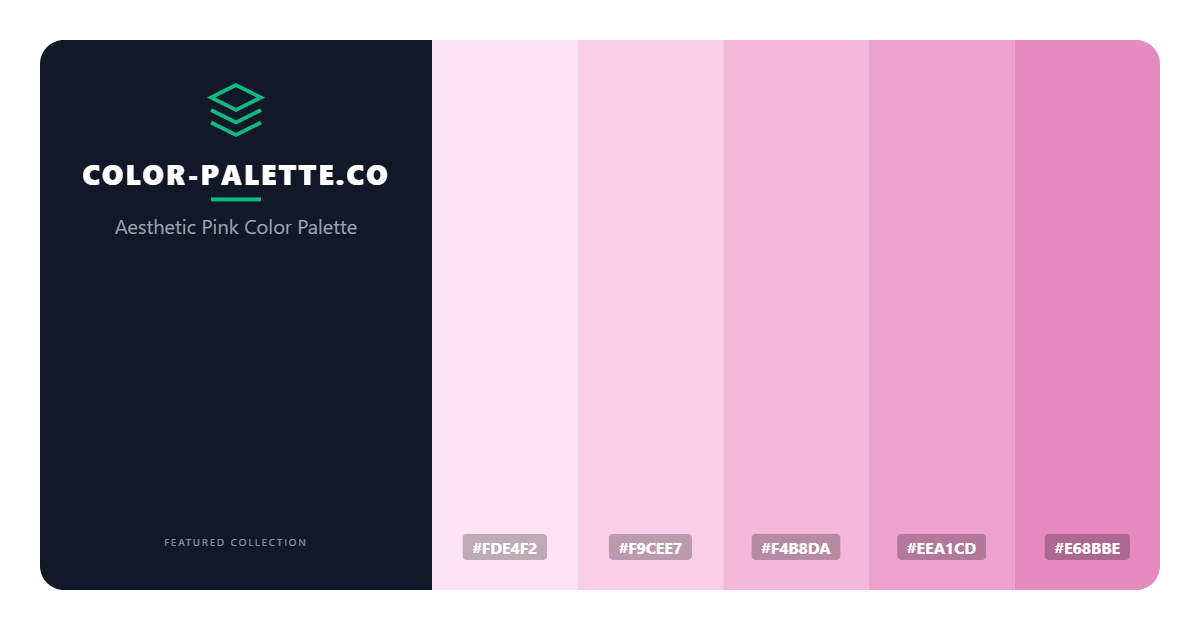 Aesthetic Pink Color Palette