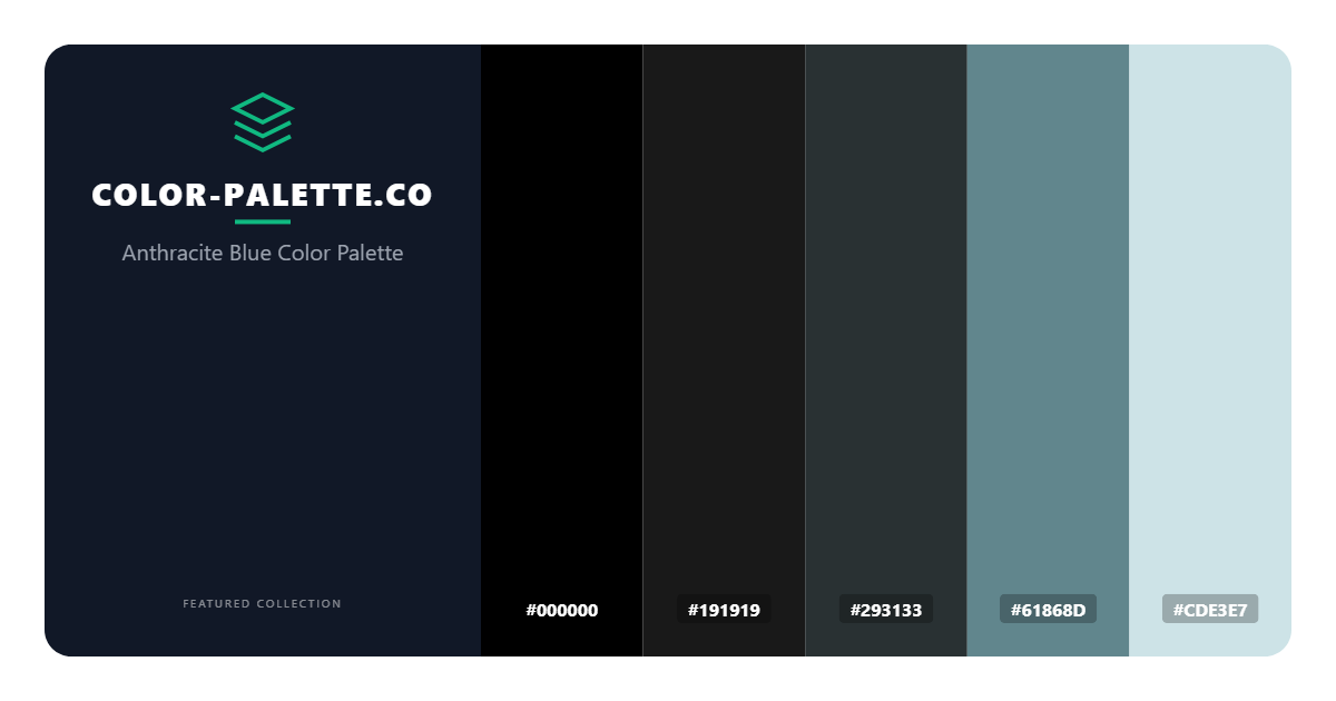 Anthracite Blue Color Palette