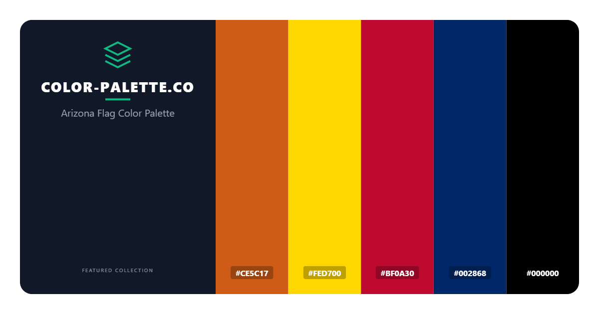 Arizona Flag Color Palette