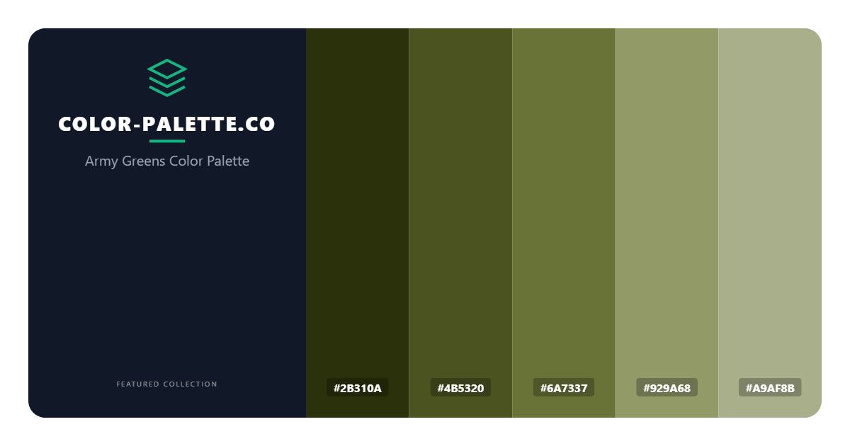 Army Greens Color Palette