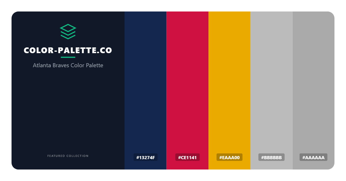 Atlanta Braves Color Palette