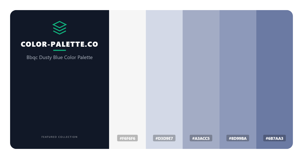 Bbqc Dusty Blue Color Palette