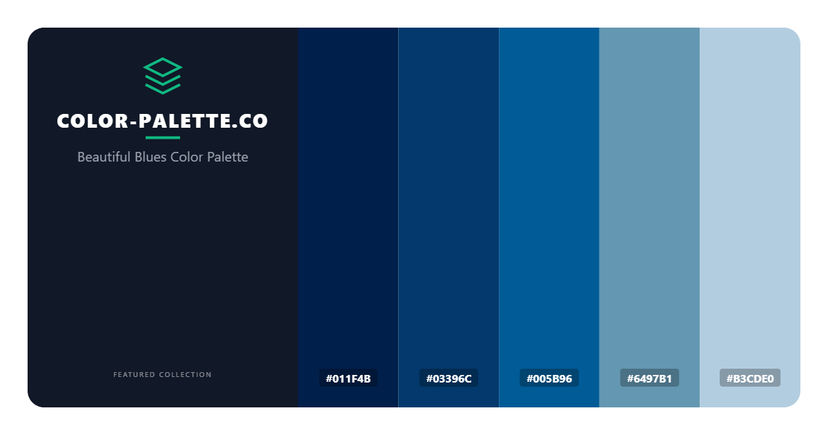 Beautiful Blues Color Palette