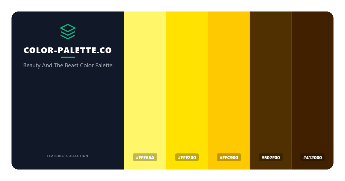 Beauty And The Beast Color Palette