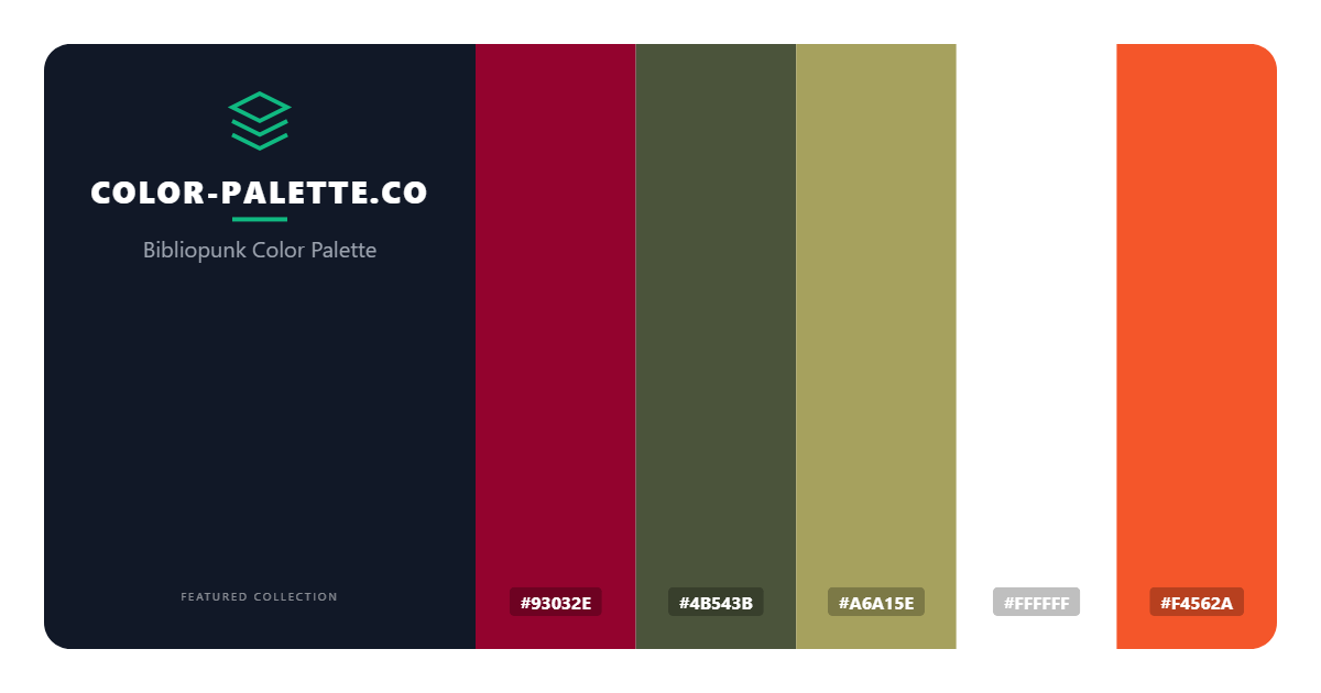 Bibliopunk Color Palette