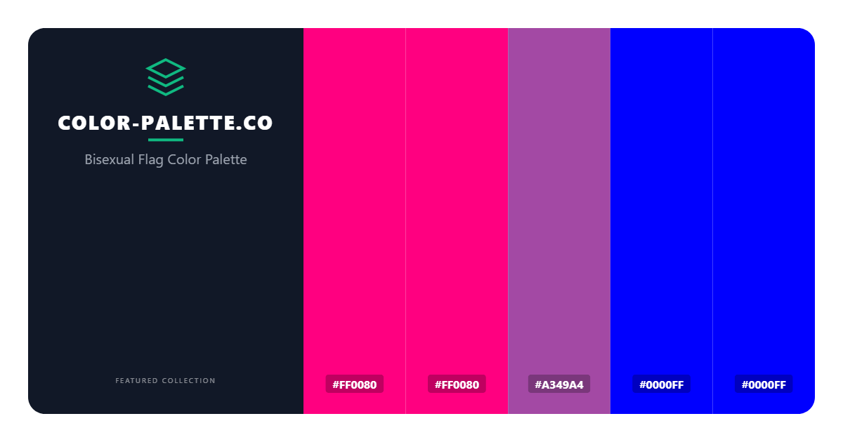Bisexual Flag Color Palette