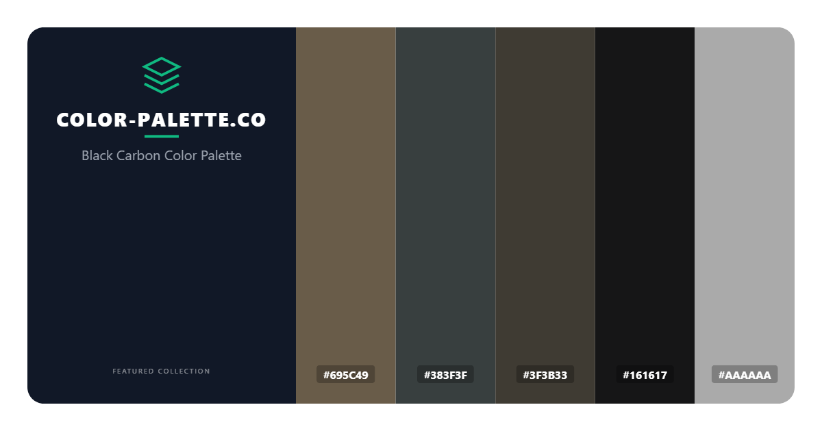 Black Carbon Color Palette