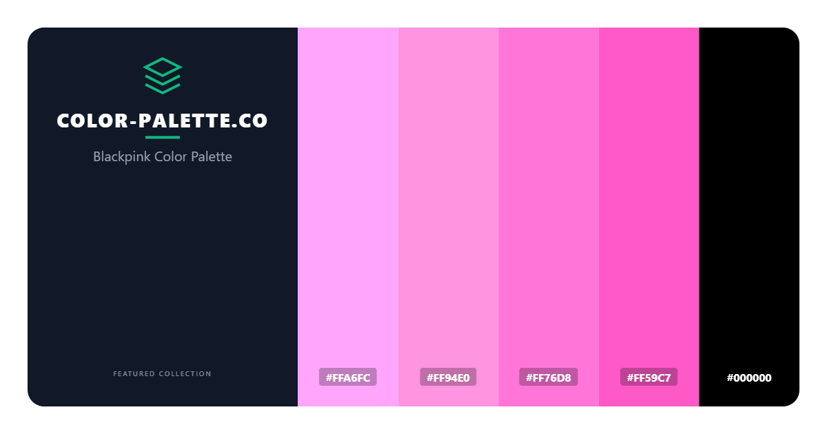 Blackpink Color Palette