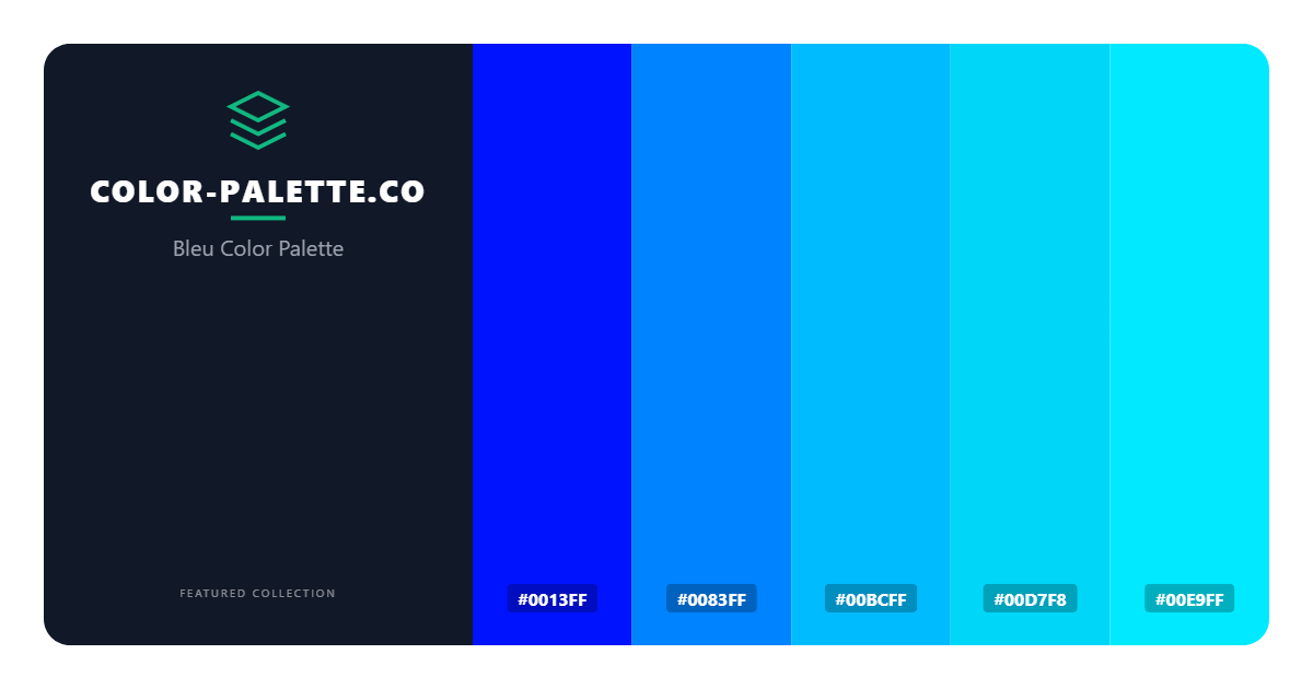 Bleu Color Palette