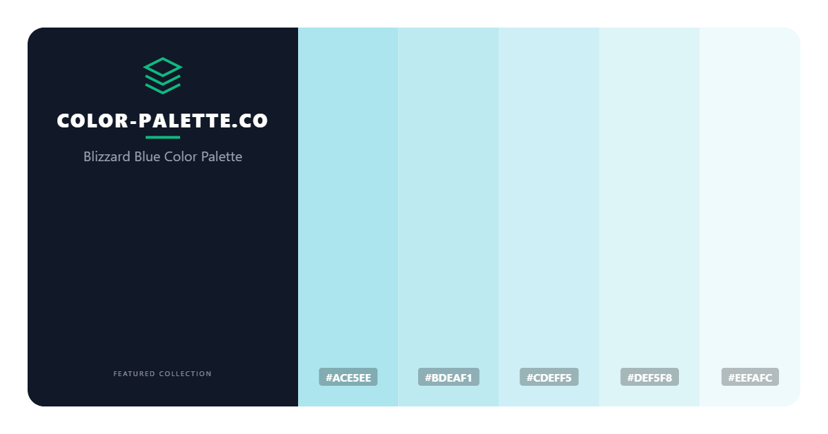 Blizzard Blue Color Palette