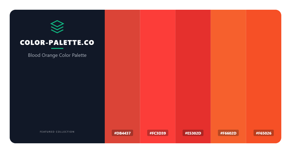 Blood Orange Color Palette