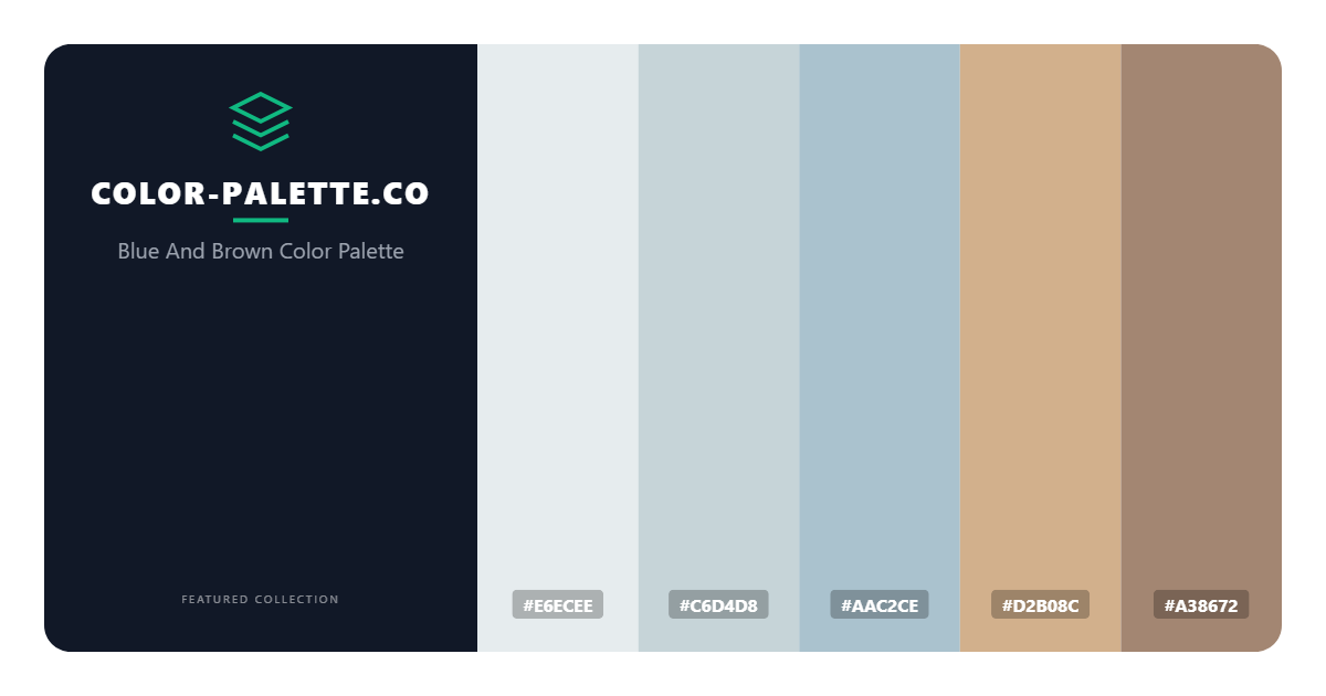 Blue And Brown Color Palette