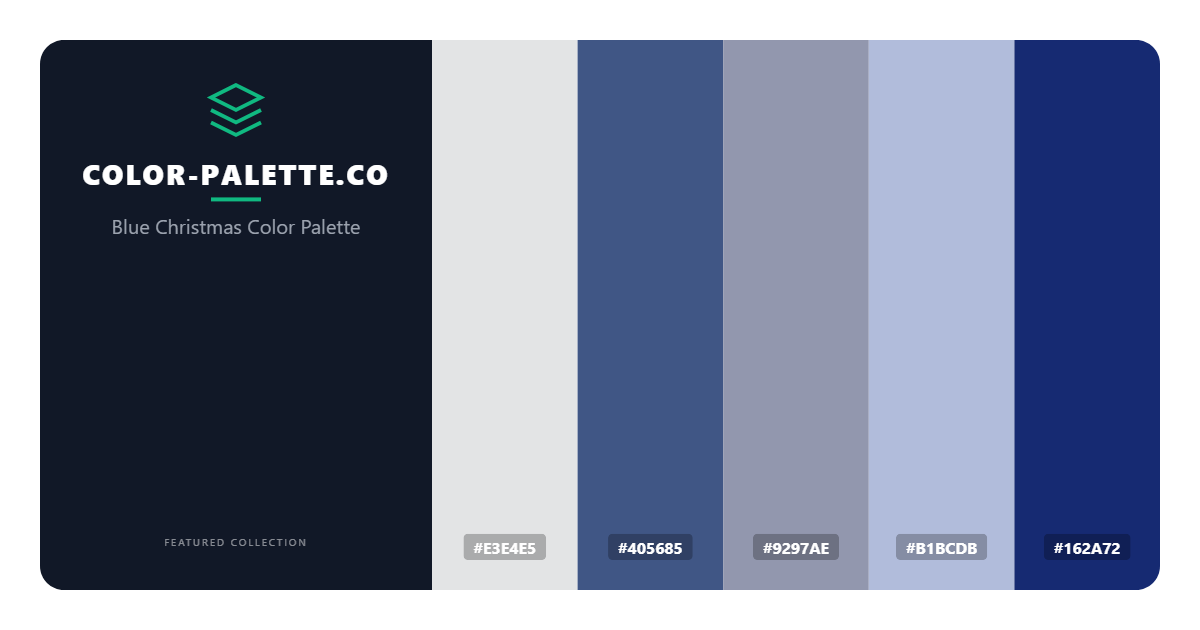 Blue Christmas Color Palette