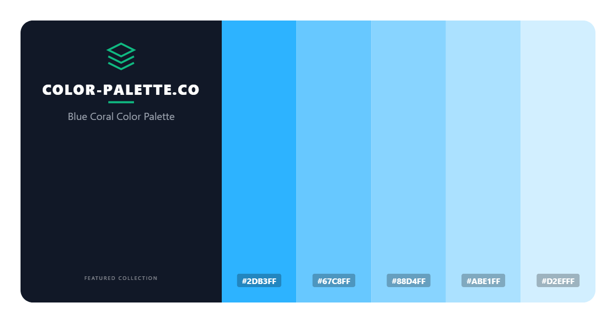 Blue Coral Color Palette