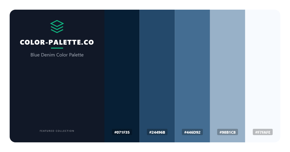 Blue Denim Color Palette