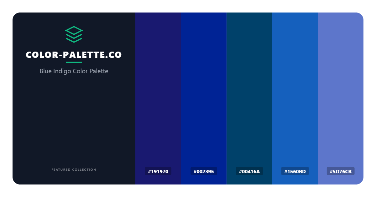 Blue Indigo Color Palette