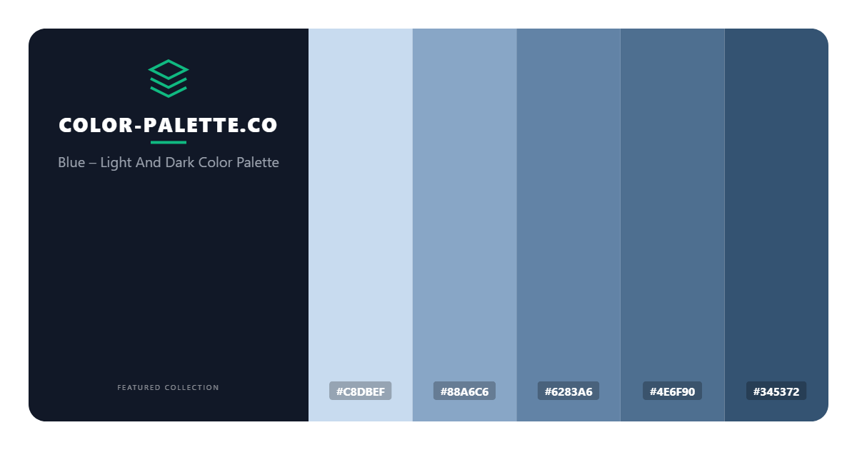 Blue – Light And Dark Color Palette