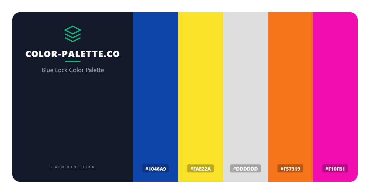 Blue Lock Color Palette
