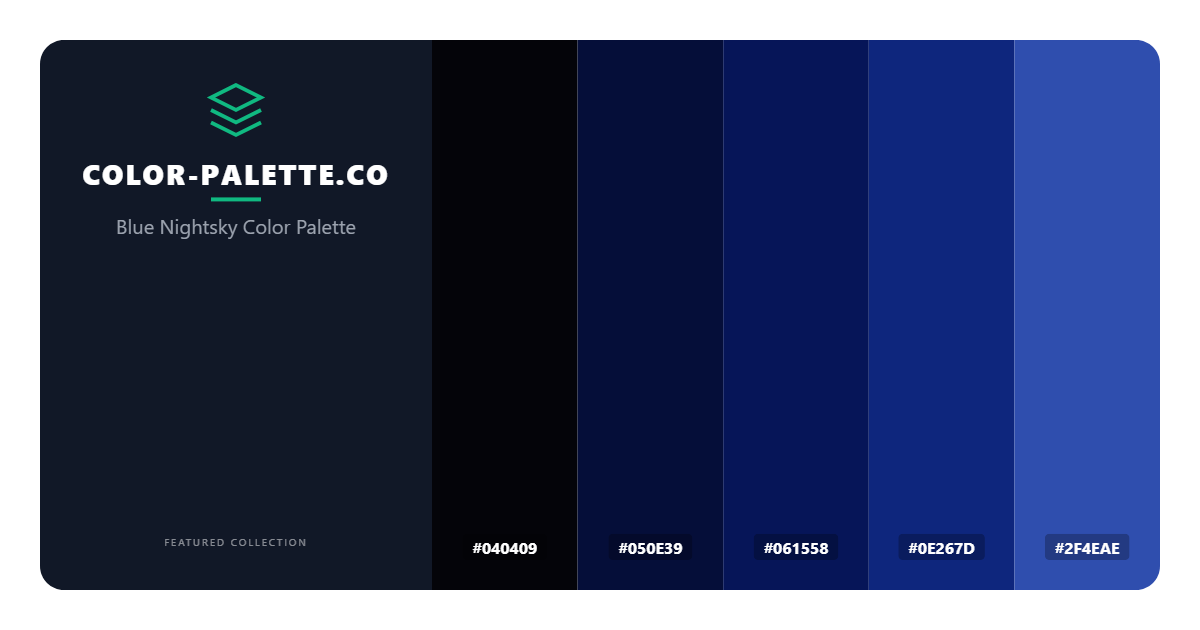 Blue Nightsky Color Palette