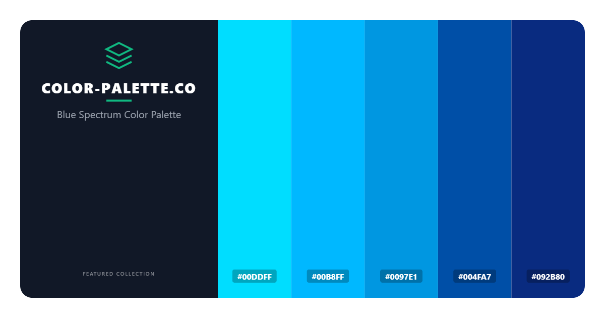 Blue Spectrum Color Palette
