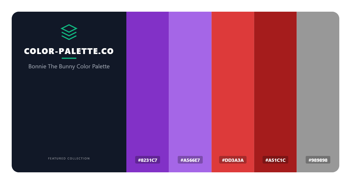 Bonnie The Bunny Color Palette