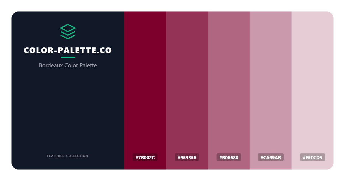 Bordeaux Color Palette