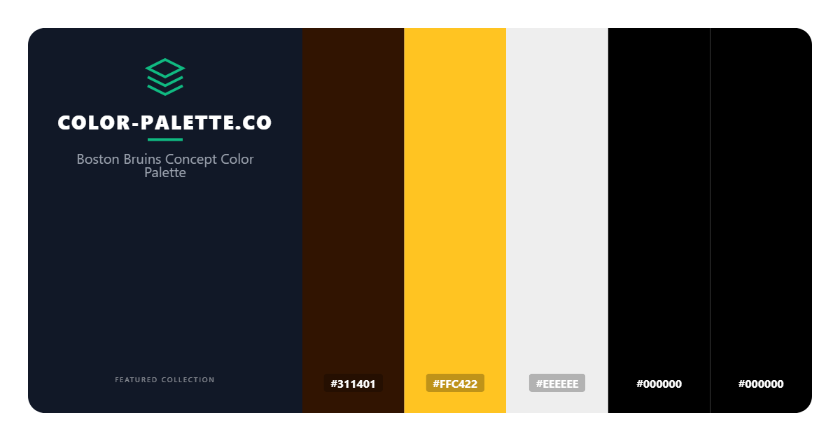 Boston Bruins Concept Color Palette
