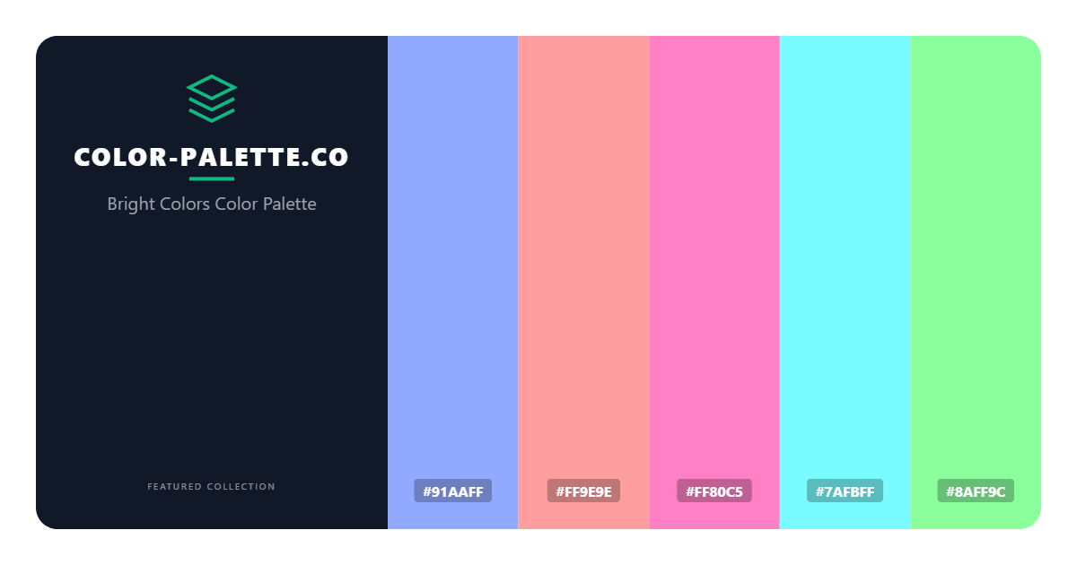 Bright   Colors Color Palette