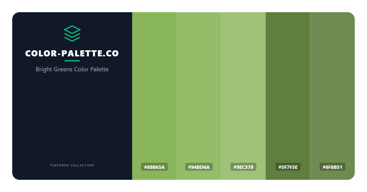 Bright Greens Color Palette