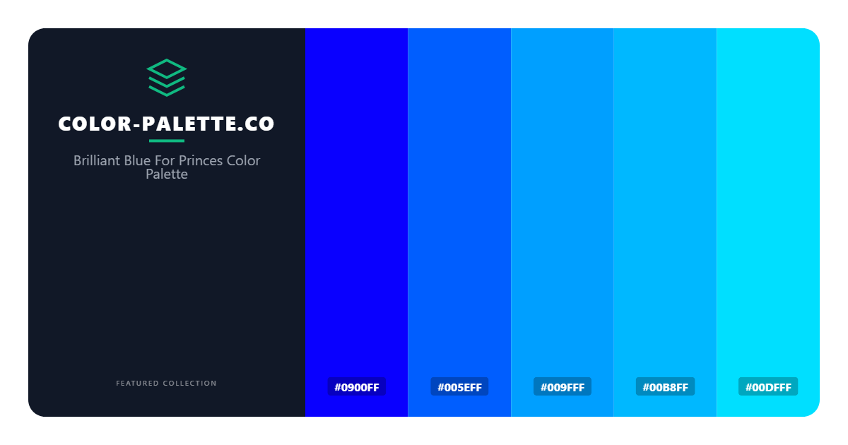 Brilliant Blue For Princes Color Palette