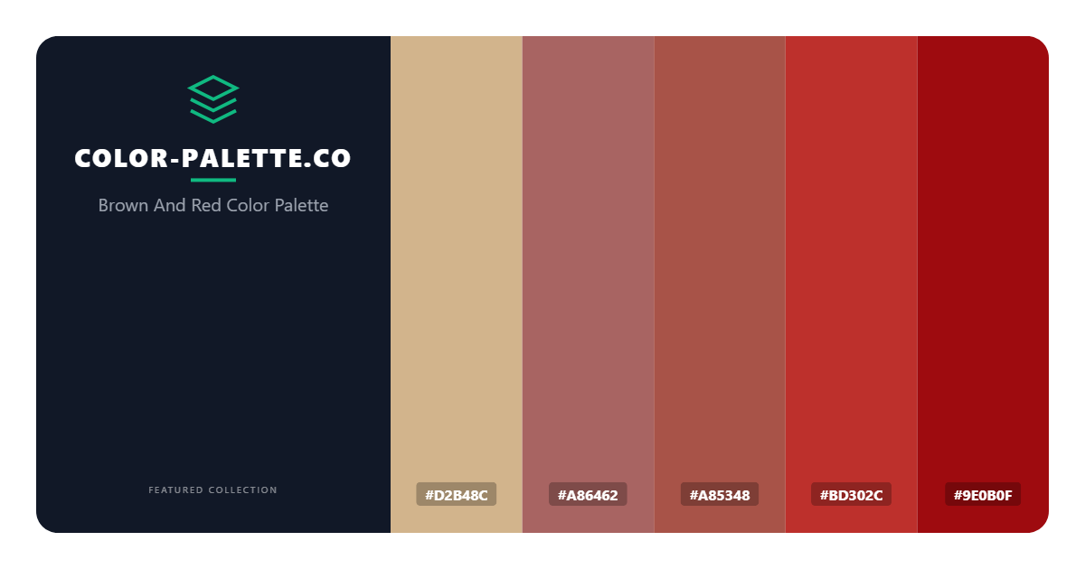 Brown And Red Color Palette