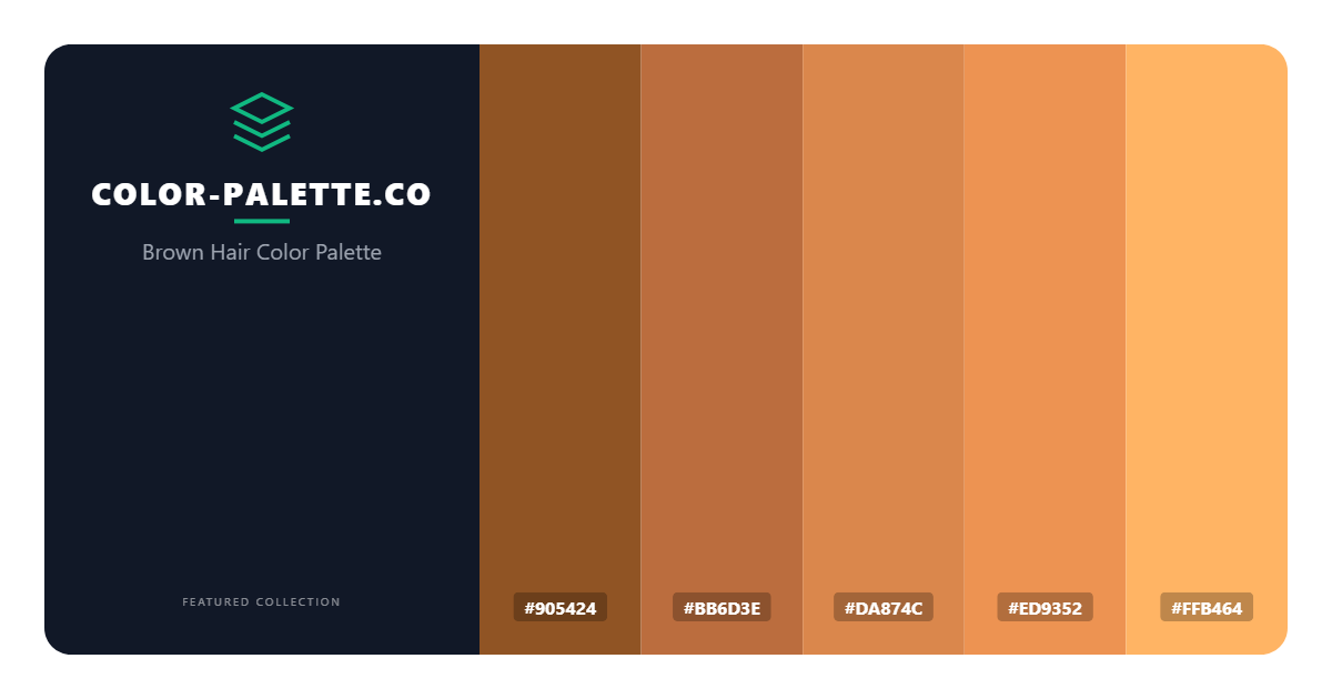 Brown Hair Color Palette