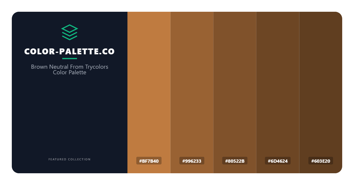 Brown Neutral From Trycolors Color Palette