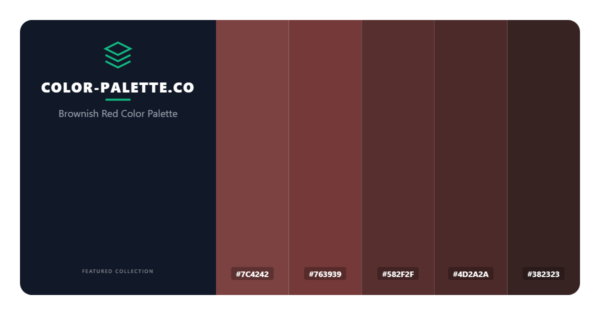 Brownish Red Color Palette