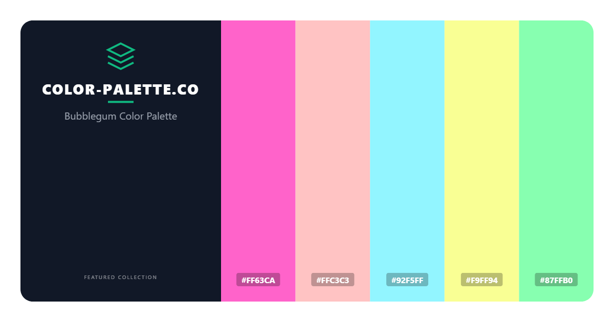 Bubblegum Color Palette