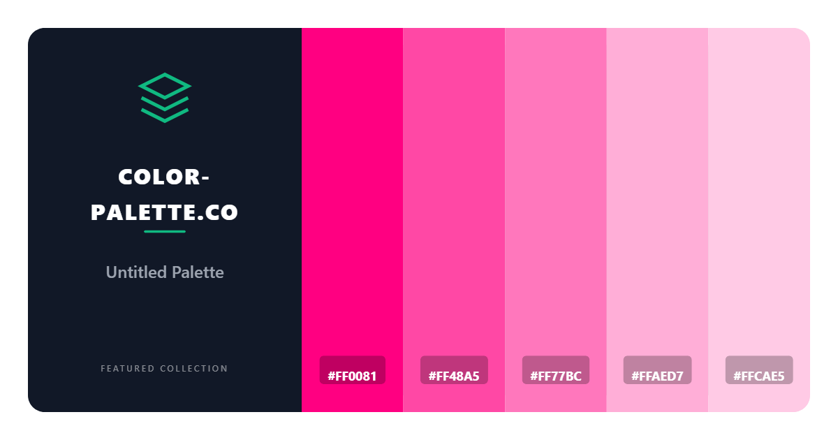 Bubblegum Pink Color Palette