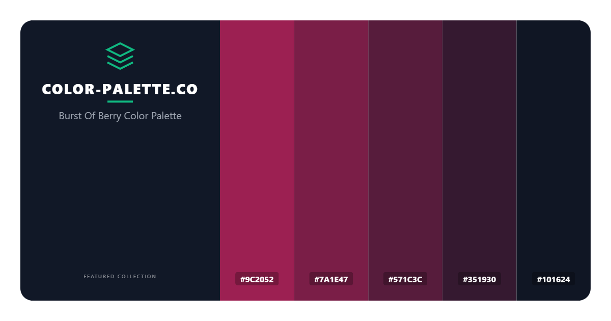 Burst Of Berry Color Palette