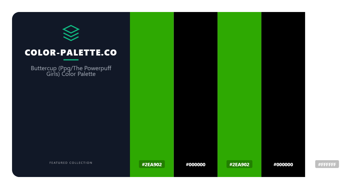 Buttercup (Ppg/The Powerpuff Girls) Color Palette