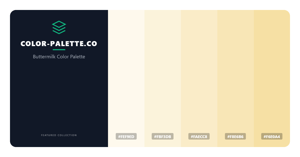 Buttermilk Color Palette