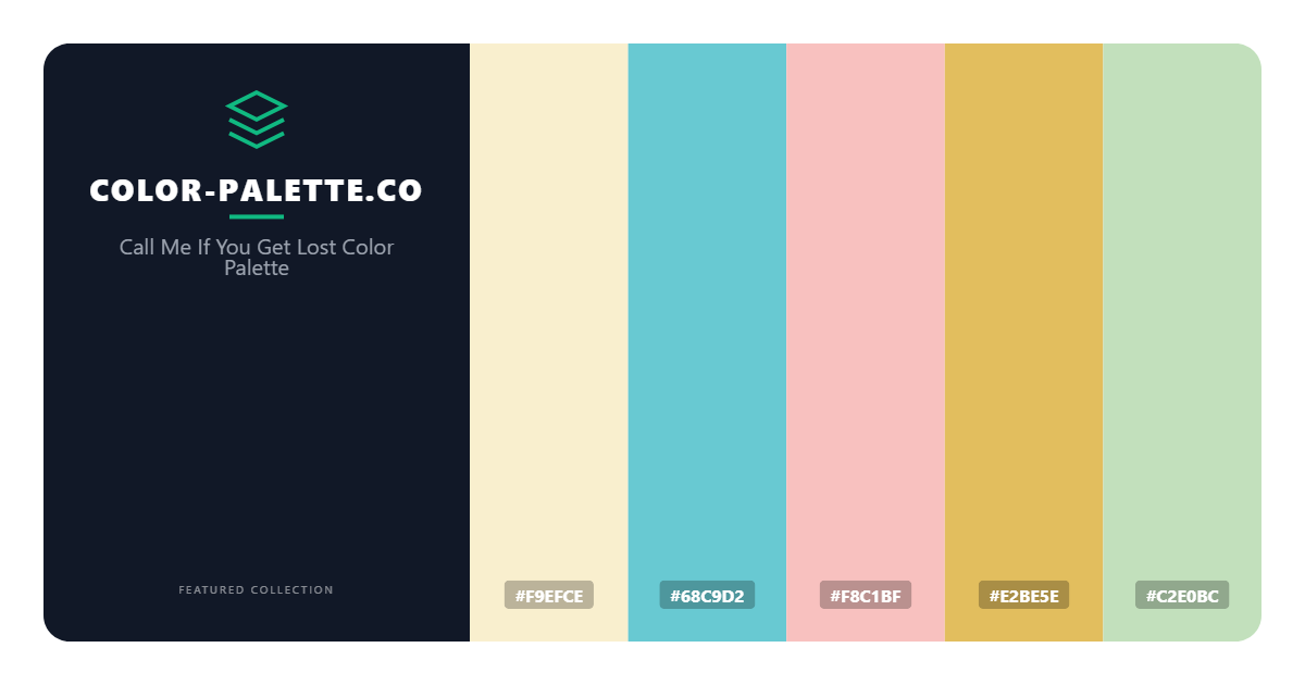 Call Me If You Get Lost Color Palette