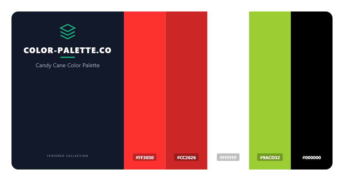 Candy Cane Color Palette