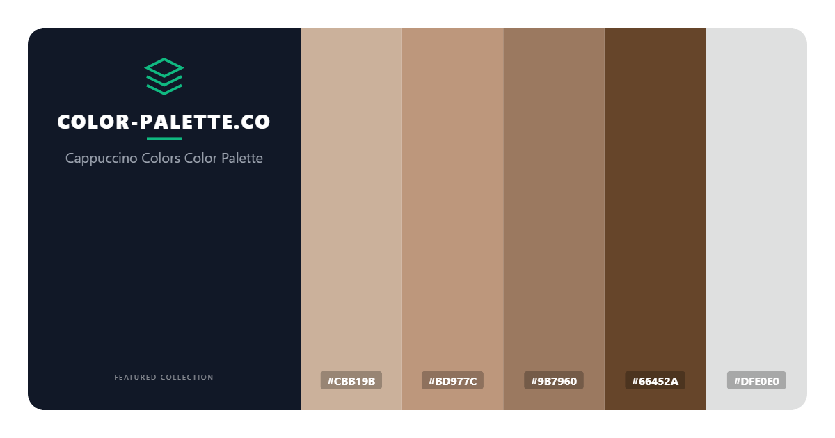 Cappuccino Colors Color Palette