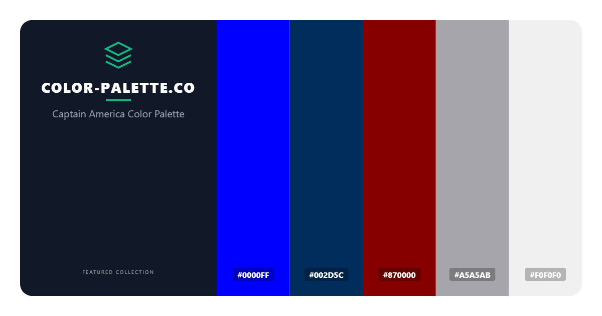 Captain America Color Palette