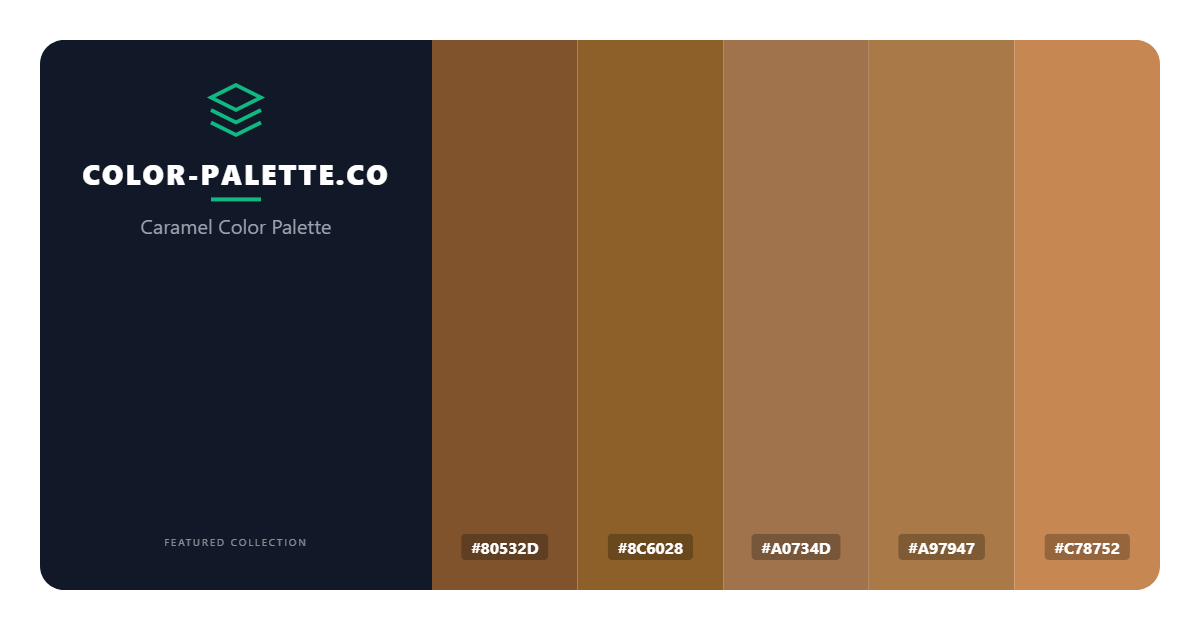 Caramel Color Palette