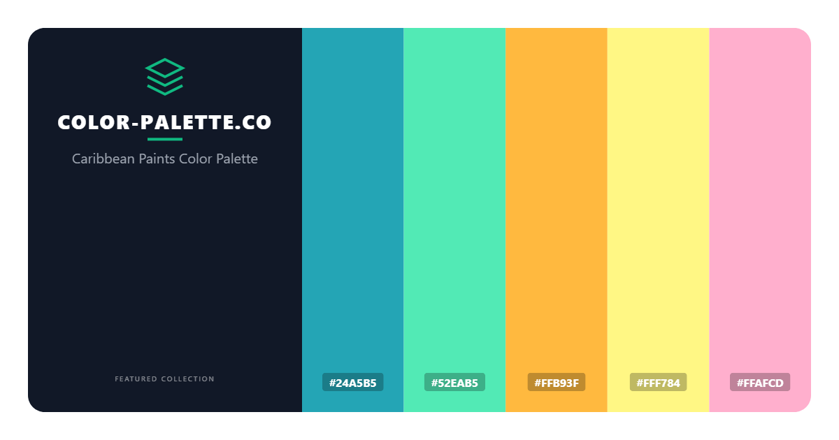 Caribbean Paints Color Palette