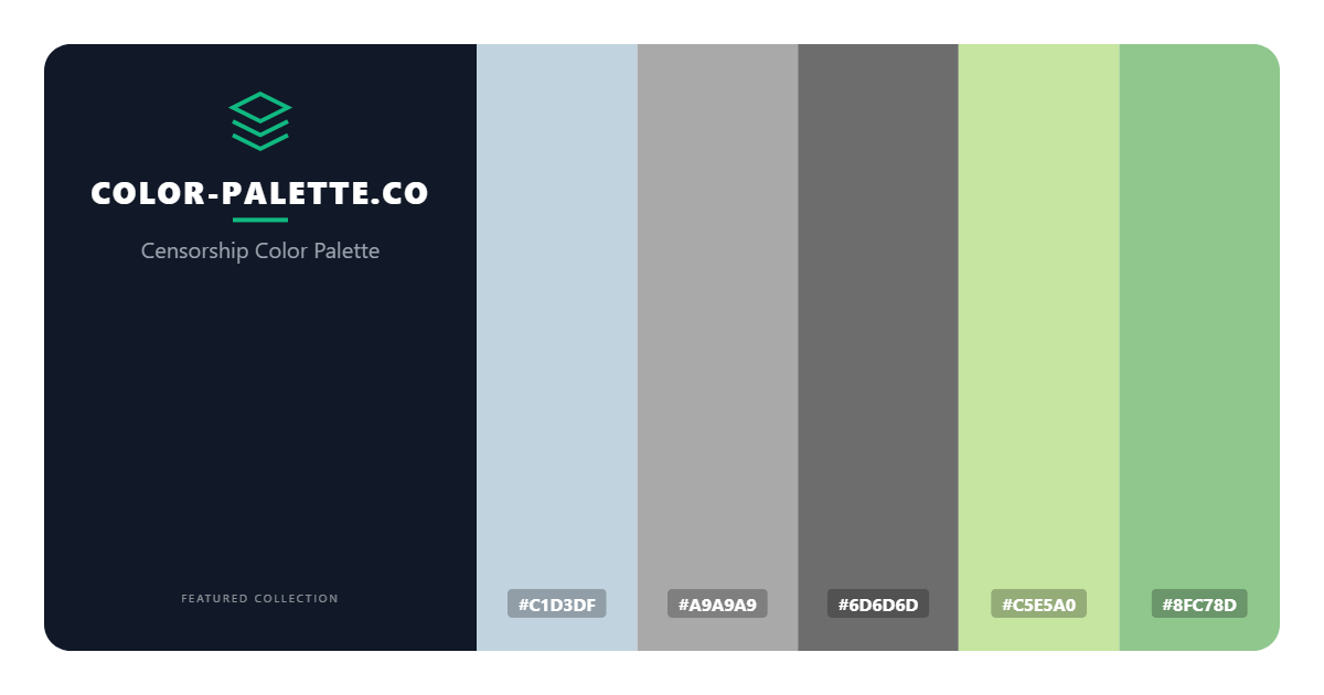 Censorship Color Palette